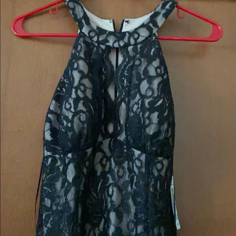 Black Nude Long Formal Dress
